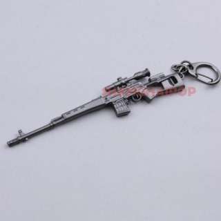 Model Metal Gun Keyring Chain Gift Sniper Rifle SVD New  