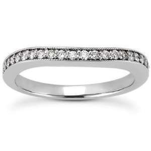  Mill Grained Matching Band in Platinum Jewelry