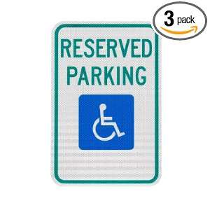 , Inc. 9012.78003 Handicapped Parking Sign, Reserved Parking 12 x 