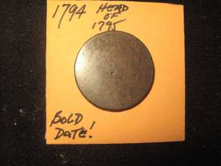 1794 HEAD OF 1795 WITH A BOLD DATE LIBERTY CAP LARGE CENT  
