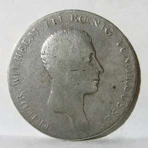 GERMANY, Prussia Wilhelm III large 1814 A silver Thaler  