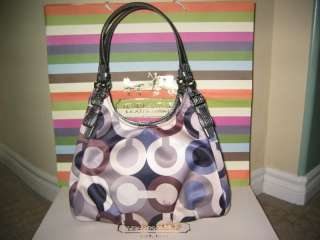 NWT COACH MADISON GRAPHIC OP ART SEQUINS MAGGIE Style #19180  