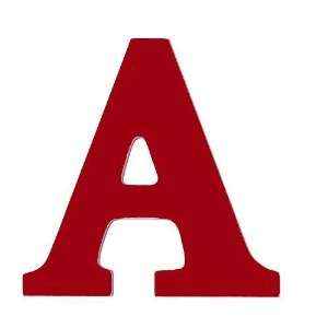  8 Inch Wall Hanging Wood Letter A Red