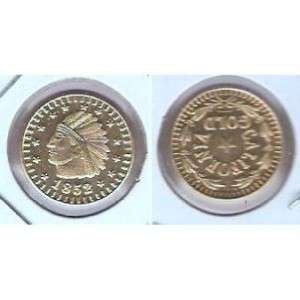 1852 CALIFORNIA GOLD TOKEN  