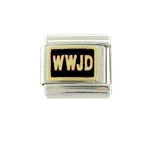  WWJD Italian Charm   Available in Black or Red: Everything 