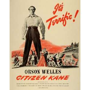  1941 Ad Film Citizen Kane RKO Radio Pictures Orson Welles 