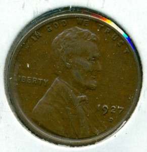 1927 D Lincoln Wheat Cent   XF+/AU  