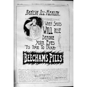  1901 Advertisement Beechams Pills Tonic Antique Print 