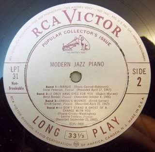 Modern Jazz Piano RCA LPT 31 Ellington US 1950  