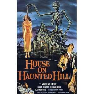  Vintage Vincent Price Horror Movie Poster House on Haunted 