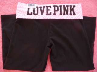 NWT Victorias Secret BLING LOVE PINK Crop Yoga Pant L  