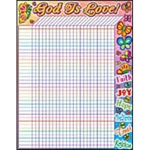  CHART INCENTIVE GOD IS LOVE Toys & Games