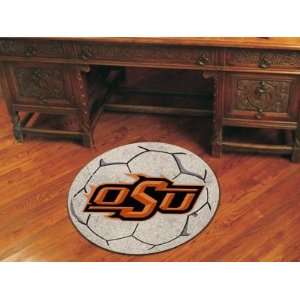  Oklahoma State University Soccer Ball Rug: Home & Kitchen