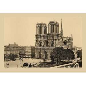  Notre Dame (Fore Front)   Paper Poster (18.75 x 28.5 