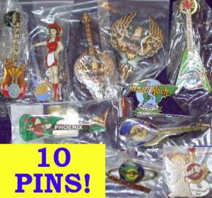 10 Hard Rock Cafe PHOENIX 1990s PINS Collection PIN LOT  