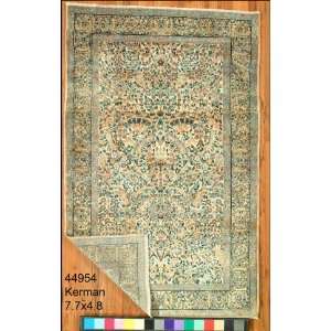    4x7 Hand Knotted Kerman Persian Rug   48x77: Home & Kitchen