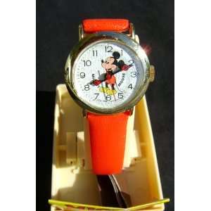 Mickey Mouse Wrist Watch by Bradley Made in Hong Kong Vintage Mint In 