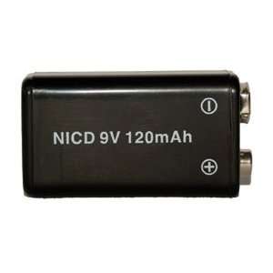  10 x 9 Volt 120 mAh NiCd Rechargeable Batteries 