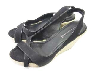   by steve madden black slingbacks wedges in a size 10 these shoes