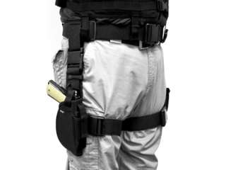 Constructed of Tough PVC Material Molded Universal Holster fits Most 