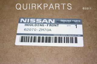2007 2010 Nissan Quest Front Grille Assembly GENUINE OE NEW  