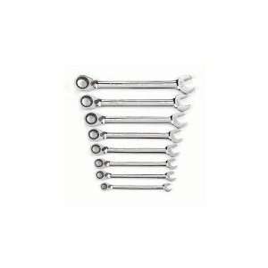 GearWrenchreg 9533 SAE 8 Piece Reversible Combination Ratcheting Wrenc