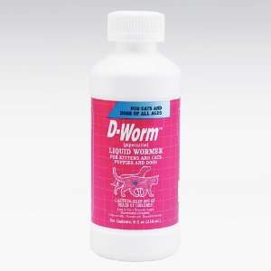    D Worm Liquid Wormer for Cats and Dogs, 8 ounces: Pet Supplies