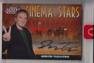 2007 AMERICANA CINEMA STARS AUTO QUENTIN TARANTINO #1/1 AUTOGRAPH 