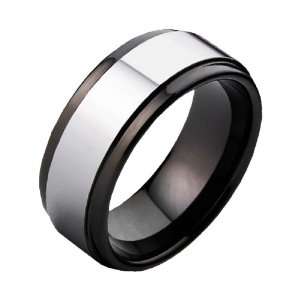  Black Tungsten Carbide Ring (9mm) Jewelry
