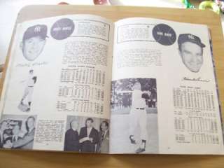 1958 NEW YORK YANKEES Yearbook REVISED w/ April 10th ROSTER Very 