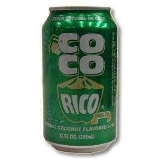 33. Twelve Pack of Coco Rico Natural Coconut Flavored Soda 355ml 