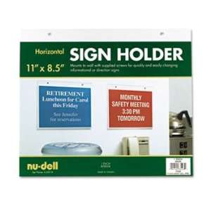  Acrylic Sign Holders FRAME,11X8.5,HORZ,CR (Pack of 8 