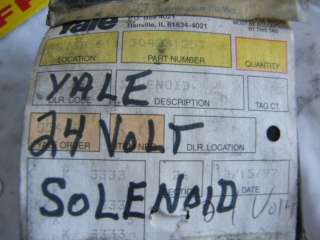 Yale Forklift 24v 24 volt Solenoid 504231257  