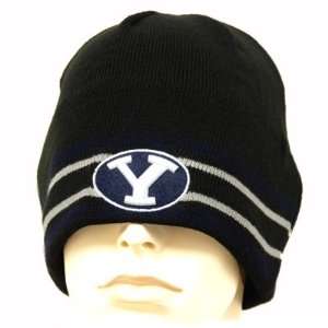   BEANIE KNIT HAT TOQUE BRIGHAM YOUNG COUGARS FLEECE: Sports & Outdoors