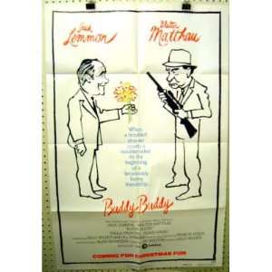  Movie Poster Buddy Buddy Jack Lemmon Walter Matthau F39 