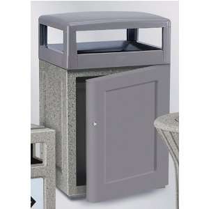 Keystone 8000 48 gallon Concrete Front Door with Weather Urn Gray with 