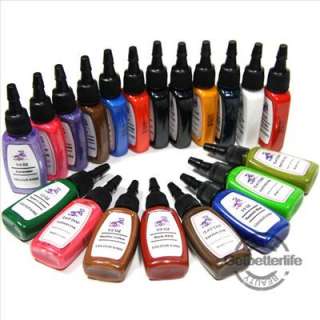 TOP 20 Color Complete Set Tattoo Ink Pigment 15ml Kit  