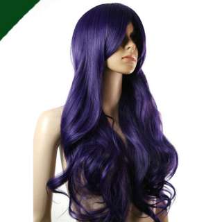 Card Captor Sakura Cosplay Wig PurpleBlack Curls Y3 30  