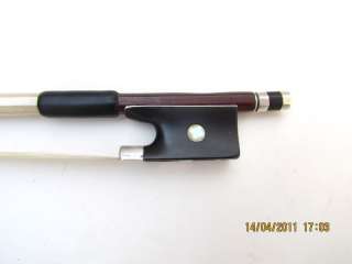 fine silver mounted old German violin bow for advanced student 
