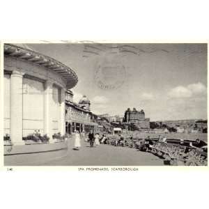   Vintage Postcard Spa Promenade Scarborough England UK 