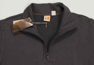 HUGO BOSS ORANGE Men Scura US Quarter Zip L/S Sweatshirts   Gray NEW 
