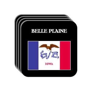  US State Flag   BELLE PLAINE, Iowa (IA) Set of 4 Mini 