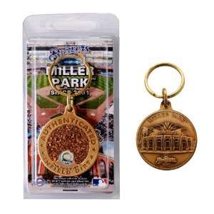  BSS   Miller Park Bronze Infield Dirt Keychain Everything 