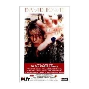  DAVID BOWIE Paris France 20th October 2003 Music Poster 