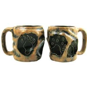   Mara Stoneware Rock Art Mug 20oz   Bear & Wolf Paws