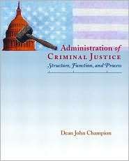   Process, (0130842346), Dean J. Champion, Textbooks   