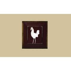   Gifts RW55R 5 x 5 Handcrafted Rooster Sign Patio, Lawn & Garden