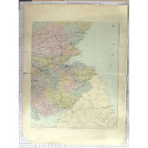  STANFORD ANTIQUE MAP c1870 SOUTH EAST SCOTLAND FORTH: Home 