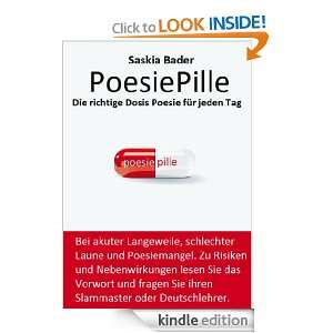 PoesiePille Die richtige Dosis Poesie für jeden Tag (German Edition 