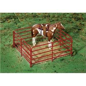  Breyer Metal Livestock Corral   Red: Toys & Games